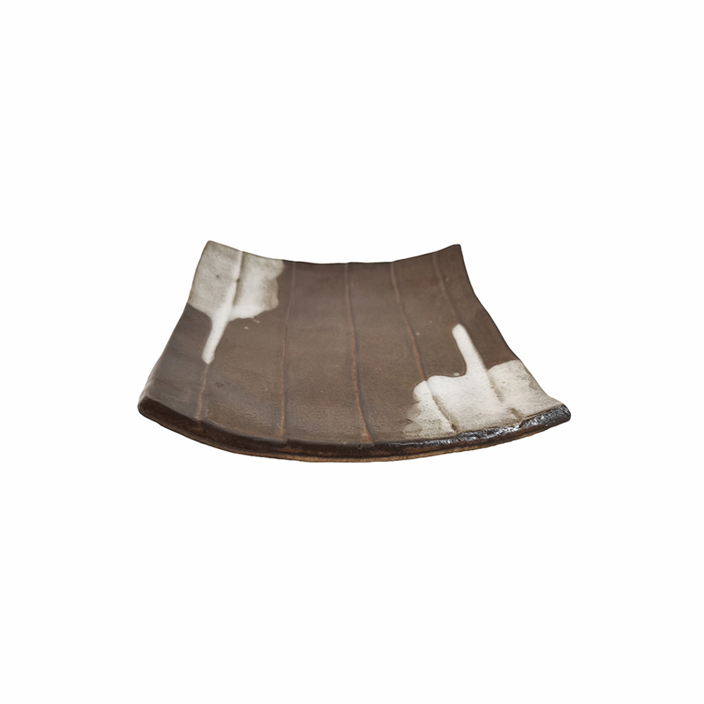 Тарелка для закусок 16х16см Roomers Tableware Brown-white SG163003-2