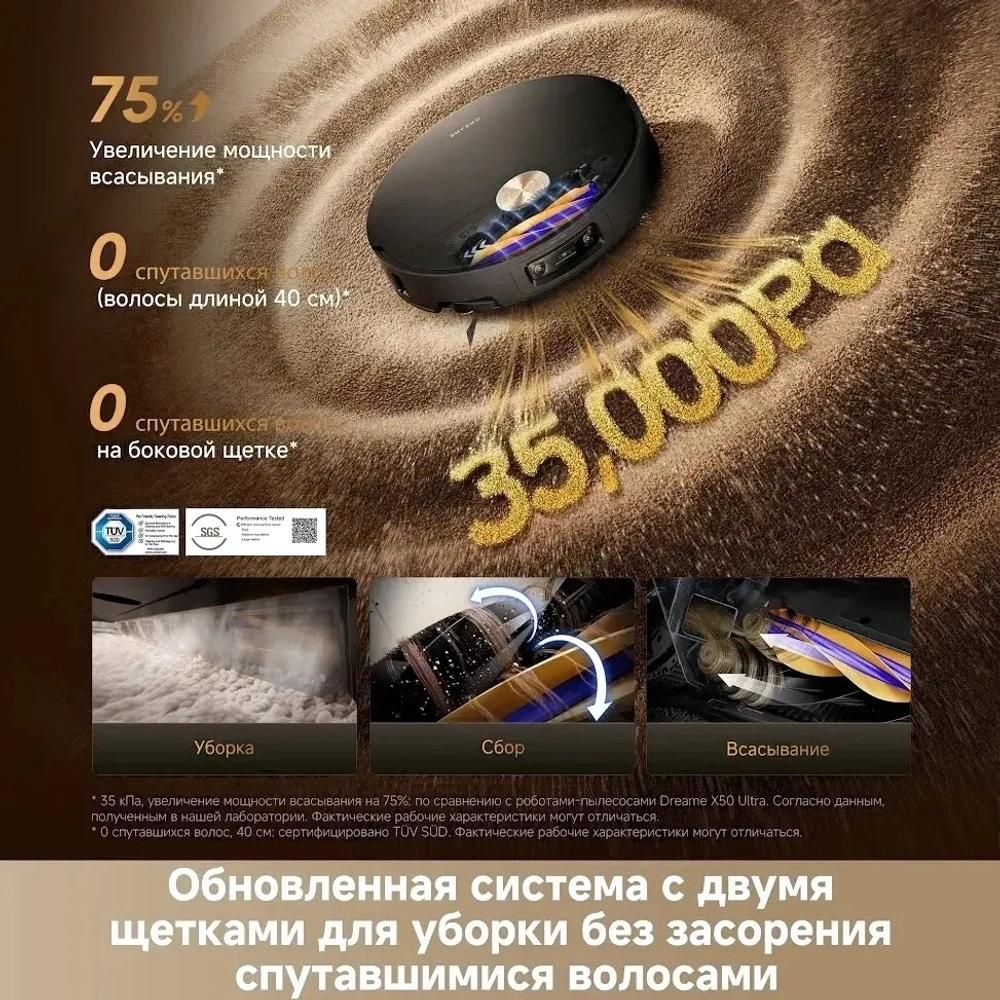 Робот-пылесос Dreame X60 Master (RLX88DE) Black