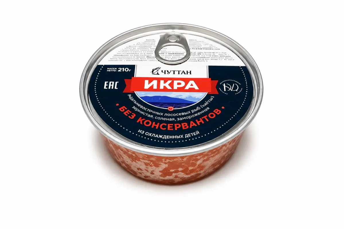 Икра красная горбуши БЕЗ КОНСЕРВАНТОВ, 200г