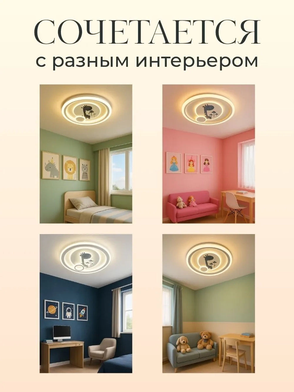 Люстра в детскую светодиодная