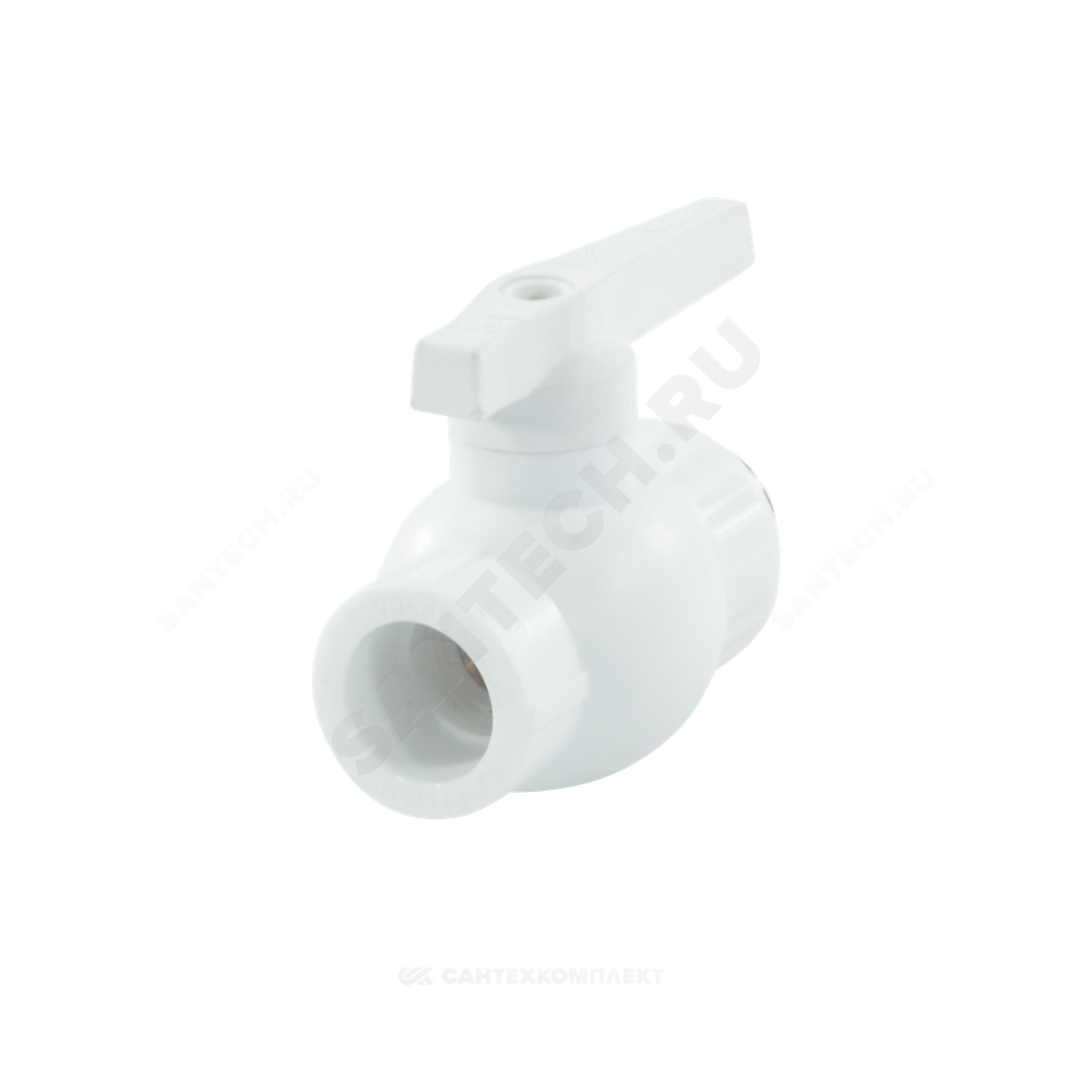 Кран шаровой PP-R белый Дн 25х3/4" Ру25 НР VALFEX 10144225