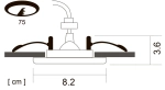 Точечный встраиваемый светильник Arte Lamp AQUA A5440PL-1WH, 1хGU10