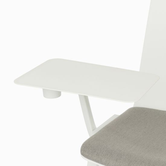 Стул Comfort Line with Tablet с письменным столиком цвет белый/серый