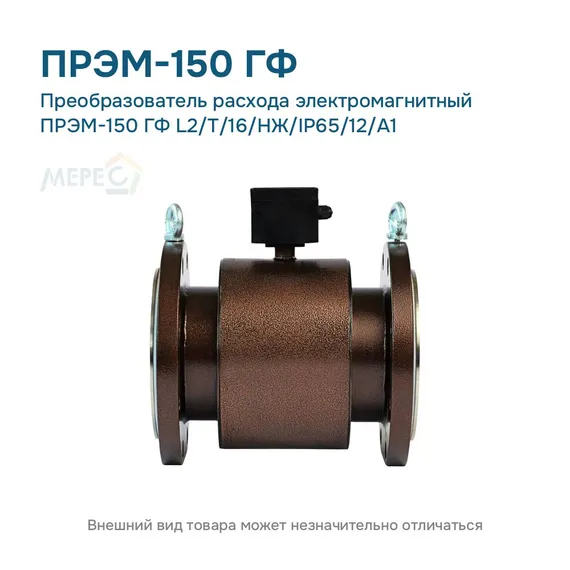 Преобразователь расхода электромагнитный ПРЭМ-150 ГФ L2/T/16/НЖ/IP65/12/A1