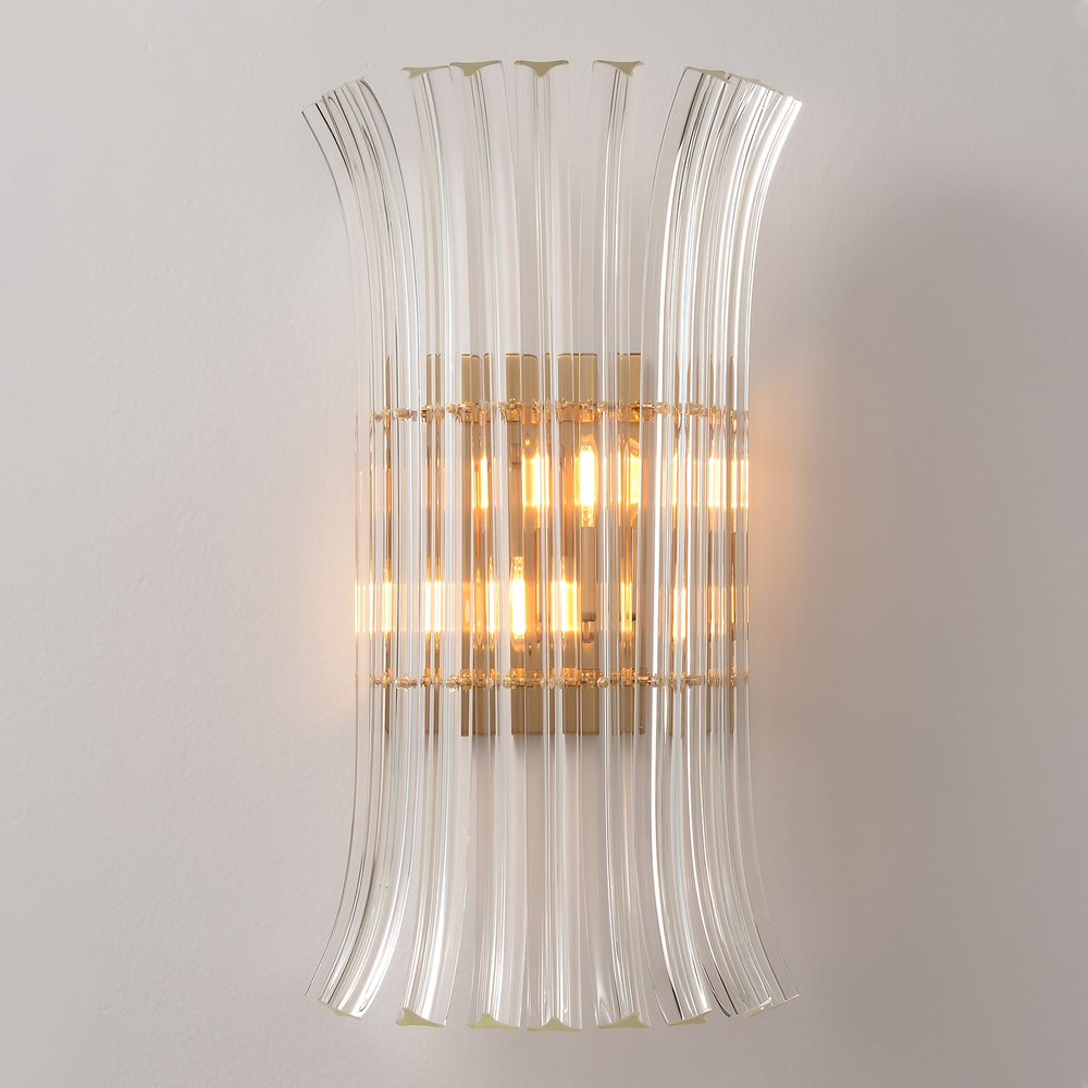 Бра Crystal Lux CASCADA AP2 BRASS