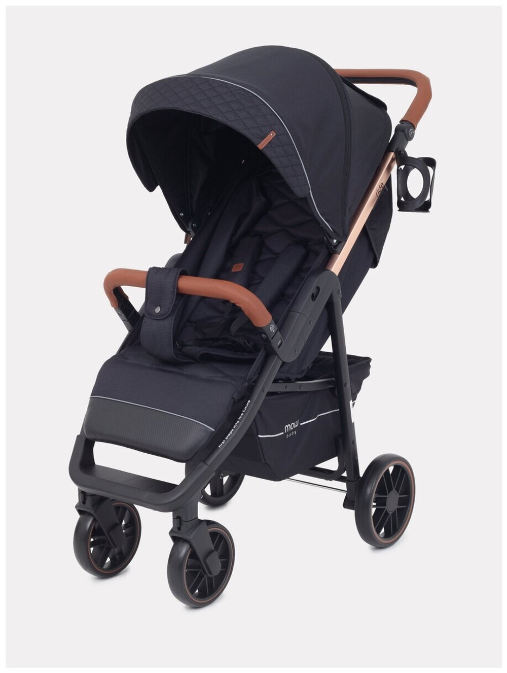 Коляска детская MOWBaby "RIDE" RA088 Gold Black