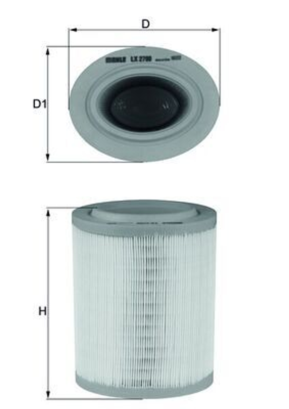 MAHLE - LX2790-MAH - Filter za vazduh