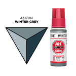 AK Interactive Winter Grey Quick Gen - контрастная акриловая краска, 18 мл