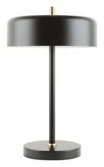 Лампа настольная NewRgy 2079ATL MATT BLACK+SAND GOLD+SHINE WHITE INSIDE, 2×40 Вт, золотая и чёрная
