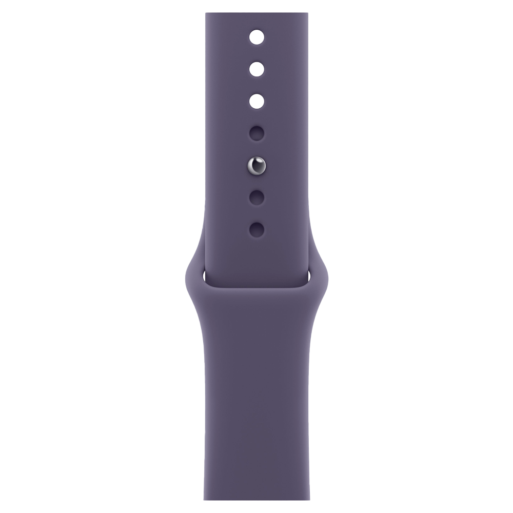 Умные часы Apple Watch Series 11 GPS, 46mm, Jet Black Aluminium Case with Purple Fog Sport Band, S/M