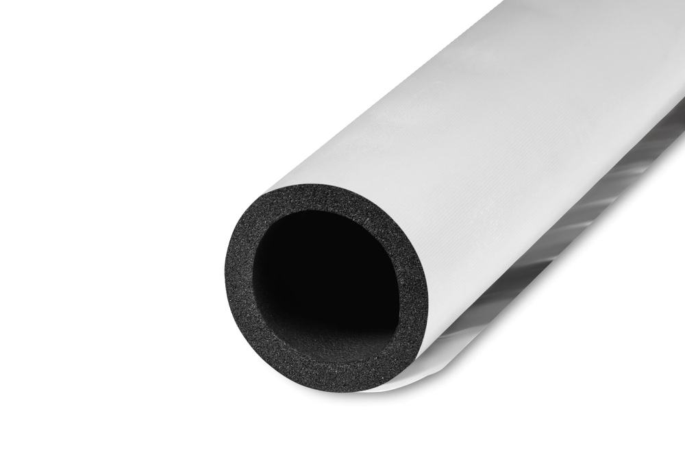 Трубка из вспененного каучука K-FLEX ST с покрытием IN CLAD grey толщина 9 мм Тмакс=80°C серый
