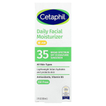 Cetaphil, увлажняющий крем для лица для ежедневного применения, солнцезащитный крем, SPF 35, без отдушек, 88 мл (3 жидк. унции)