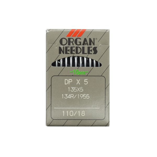 Иглы для промышленных швейных машин DPx5, №110, 10 шт, Organ