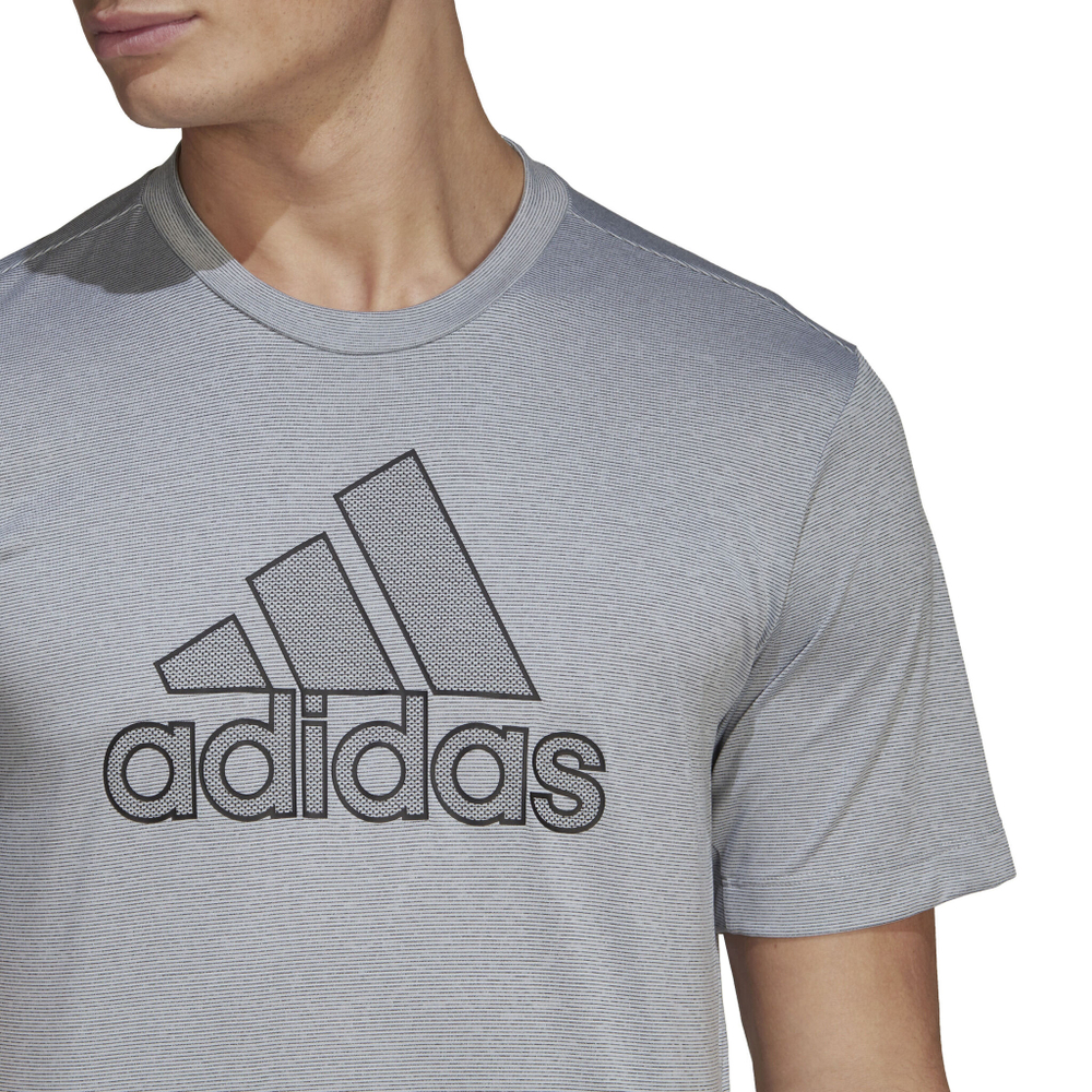 Мужское теннисное поло adidas BOS Primeblue T-Shirt Men - Silver