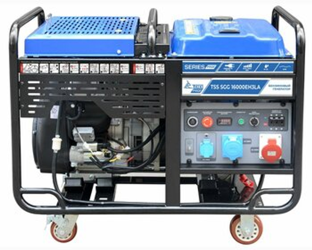 Бензиновый генератор ТСС SGG 16000EH3LA, электростартер, открытое исполнение