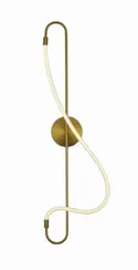 Светильник настенный светодиодный NewRgy KT715A-DW-30 BRASS, 16 Вт, латунный