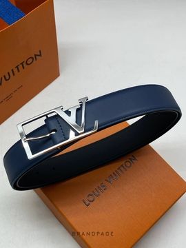 Ремень тёмно-синий от Louis Vuitton LV Skyline 35 мм BP5-197903