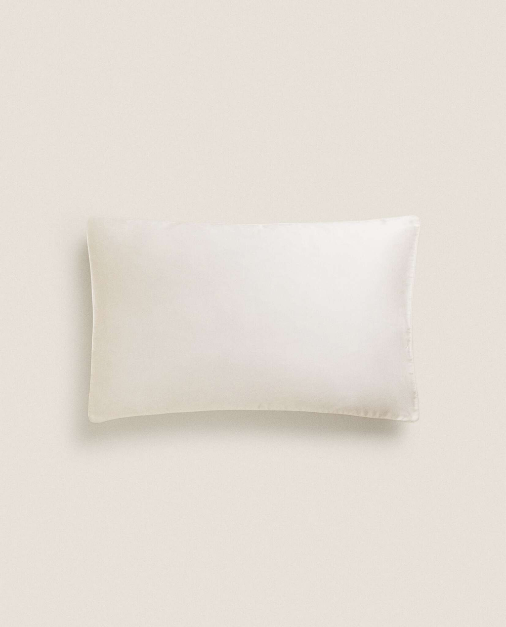 ZARA HOME (500 НИТЕЙ) НАВОЛОЧКА ИЗ ХЛОПКА ПЕРКАЛЬ, БЕЖЕВЫЙ