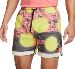 Мужские теннисные шорты Nike Dri-FIT Heritage Print Tennis Shorts - volt