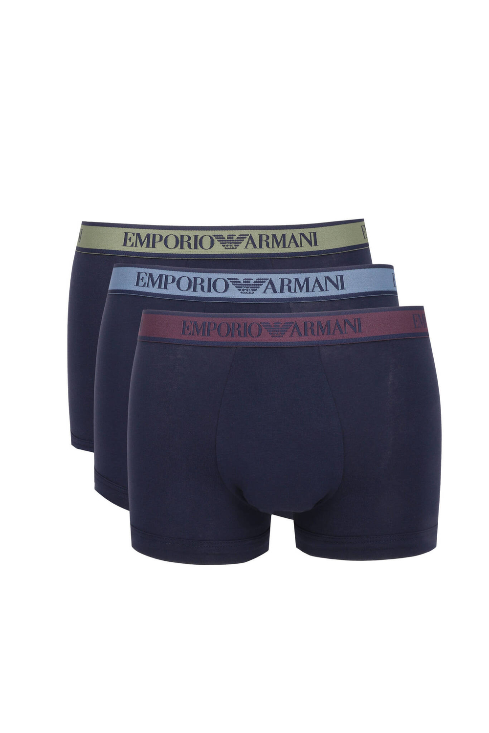 Трусики-боксеры 3шт. Emporio Armani - темно-синий(111357 4F717)