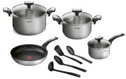 Набор посуды Tefal Emotion 11 предметов 1,5/3/5,2 л 16/20/24/26 см E300SB74