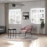 Комплект Bradex Home кресло ALEX и оттоманка ALEX пудровый