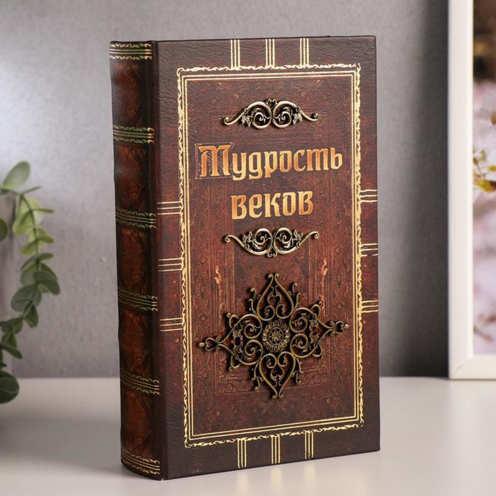 117450 Сейф книга кожа "Мудрость веков"