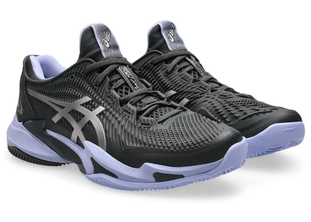 Мужские кроссовки теннисные Asics Court FF 3 Clay Night Energy - graphite grey/pure silver