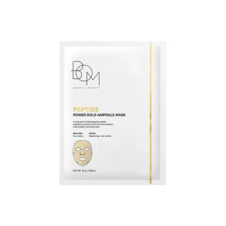Beauty Of Majesty (BOM) Пептидная маска-ампула с золотом-PEPTIDE POWER GOLD AMPOULE MASK