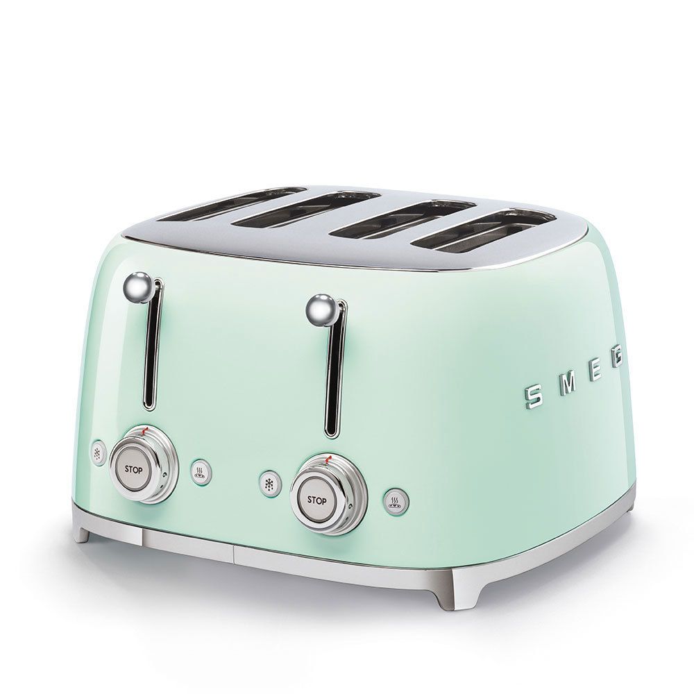 Тостер Smeg Стиль 50-х годов для 4 тостов пастельный зеленый