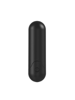 Черная перезаряжаемая анальная пробка №08 Cone-shaped butt plug - 13,5 см.
