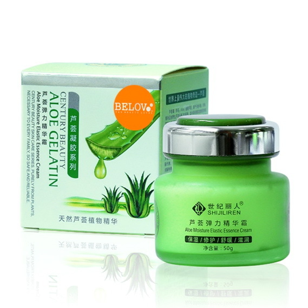 Увлажняющий крем для лица BELOV для чувствительной кожи с экстрактом Aloe, 50 гр.