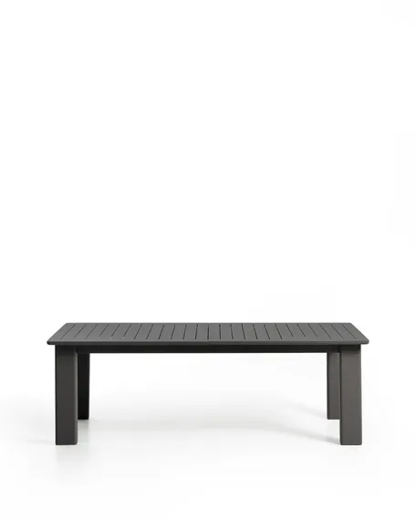 Раздвижной уличный стол Livorno из графитового алюминия, 233(350) x 100 см