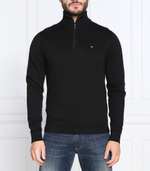 свитер zip mock Tommy Hilfiger - черный(MW0MW28049)