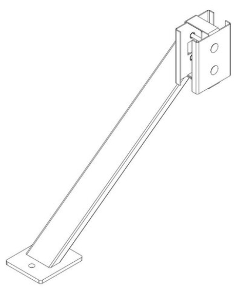 PERCo-MB-16.9 PERCo Упор для стоек секции ограждения