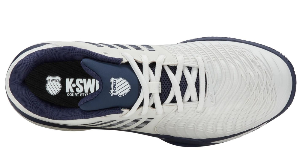 Мужские кроссовки теннисные K-Swiss Express Light 3 Clay - blanc de blanc/naval academy