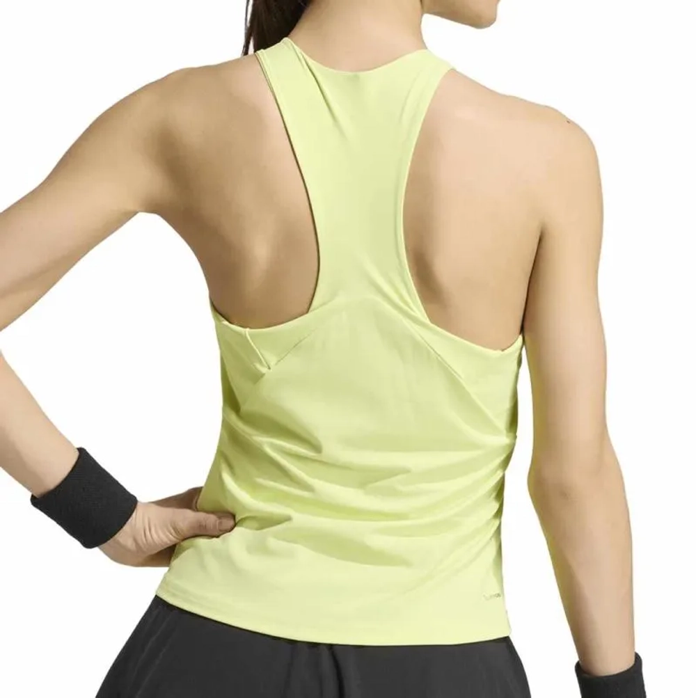 Женский топ теннисный Adidas Tennis Climacool Y-Tank - lime