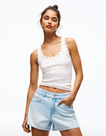 Женские джинсовые шорты в стиле 90-х - BERSHKA
