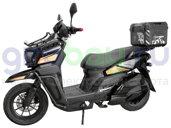 Электроскутер GT Tank 3000W (72V/60Ah) - Чёрный с кофром, обновленная версия фото №1