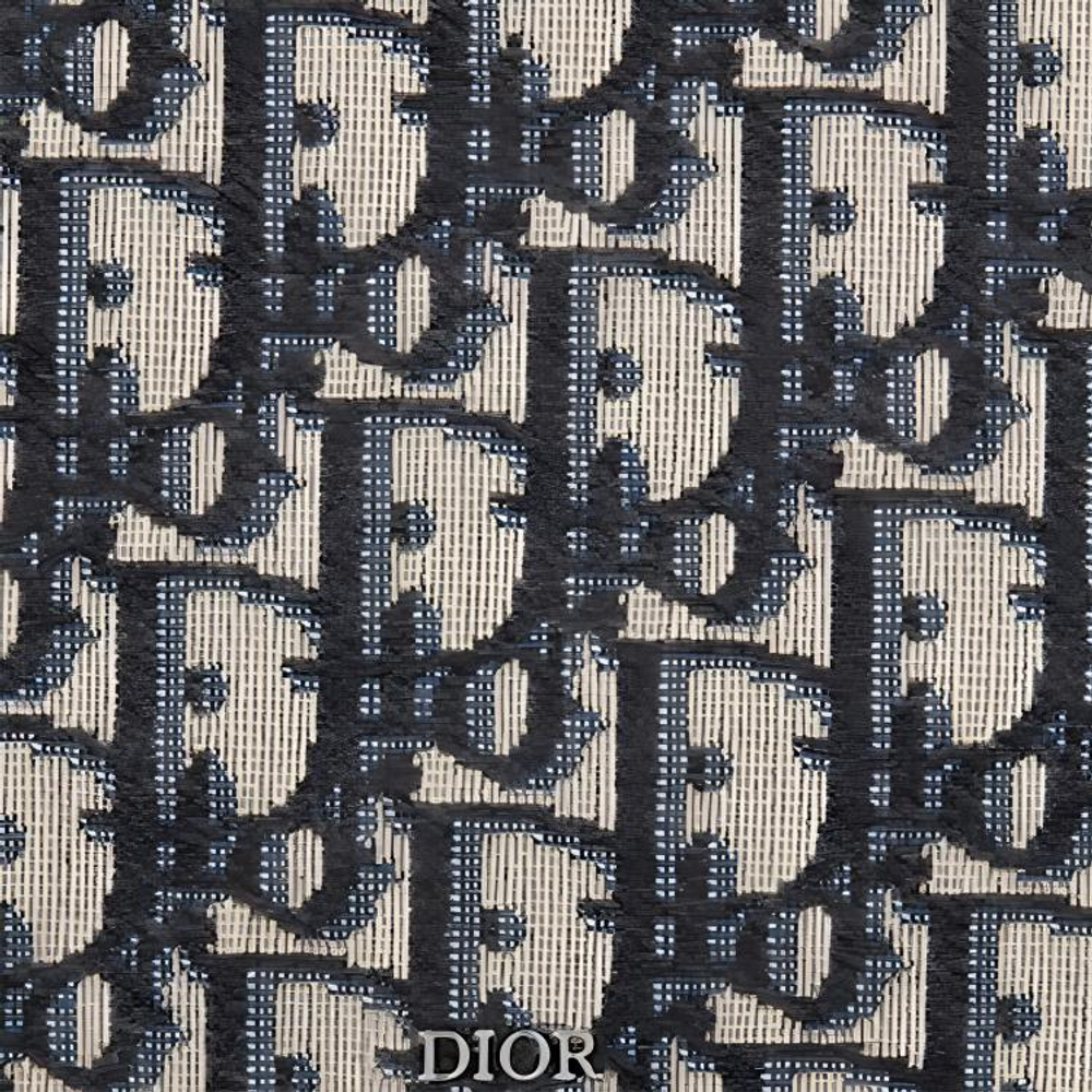 DIOR Canvas Bag Clutch Laptop Bag Unisex Black/White