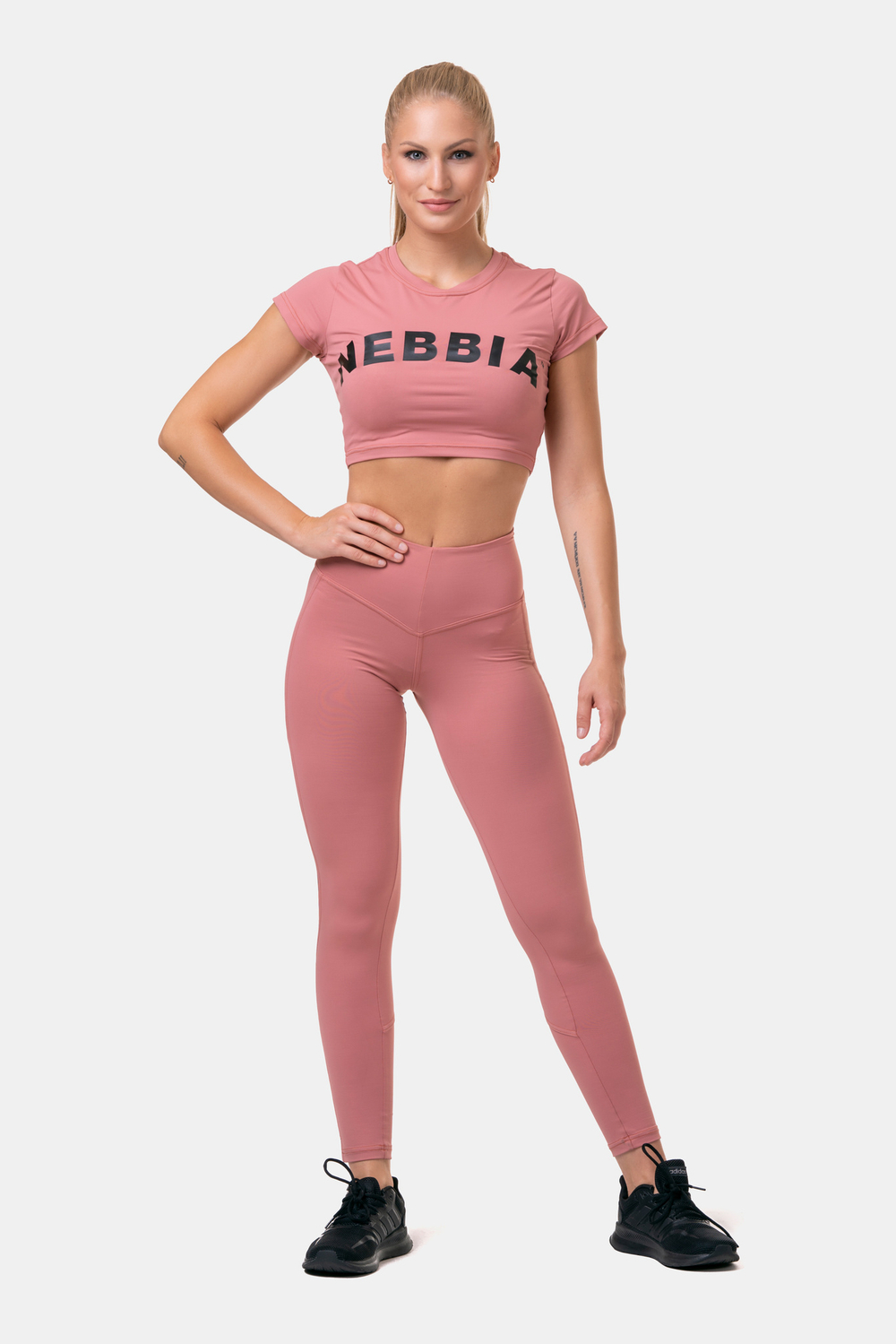 Топ женский Short Sleeve Sporty Crop Top 584 Розовый