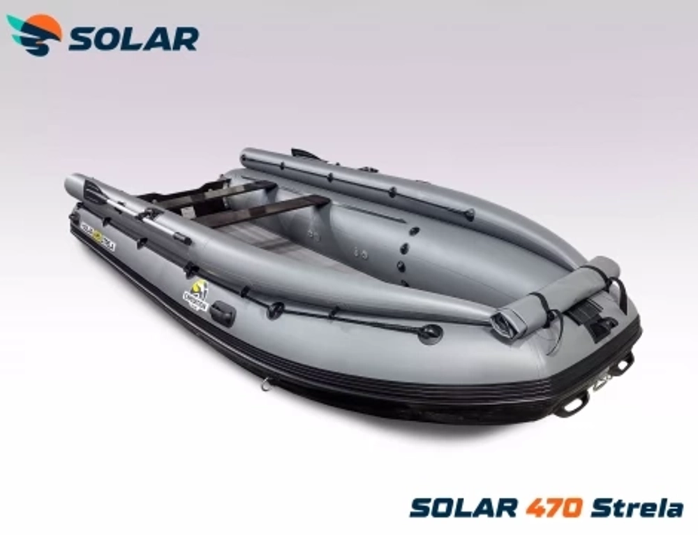 Лодка надувная моторная solar-470 strela jet tunnel (expedition)