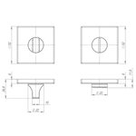 Ручка поворотная BK6.K.ARC.Q52 (BK6 ARC) BL-24 черный