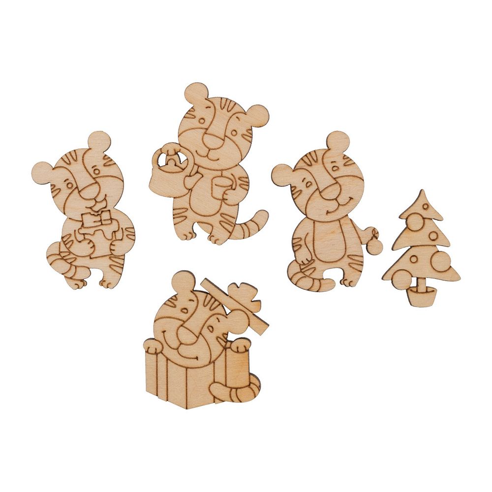 Заготовка из фанеры Мини-набор Тигрята, ВД-983 Mr.Carving Заготовка из фанеры Мини-набор Тигрята, ВД-983 Mr.Carving
