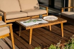 Диван из акации Joygarden МОНА 2-х местный, Natural Teak, бежевый