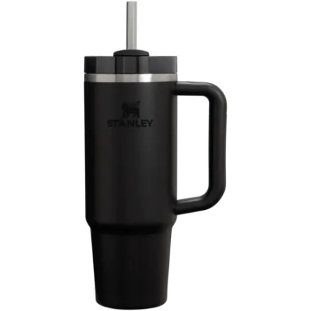 Термокружка Stanley Quencher H2.0 с трубочкой 0,887L чёрная