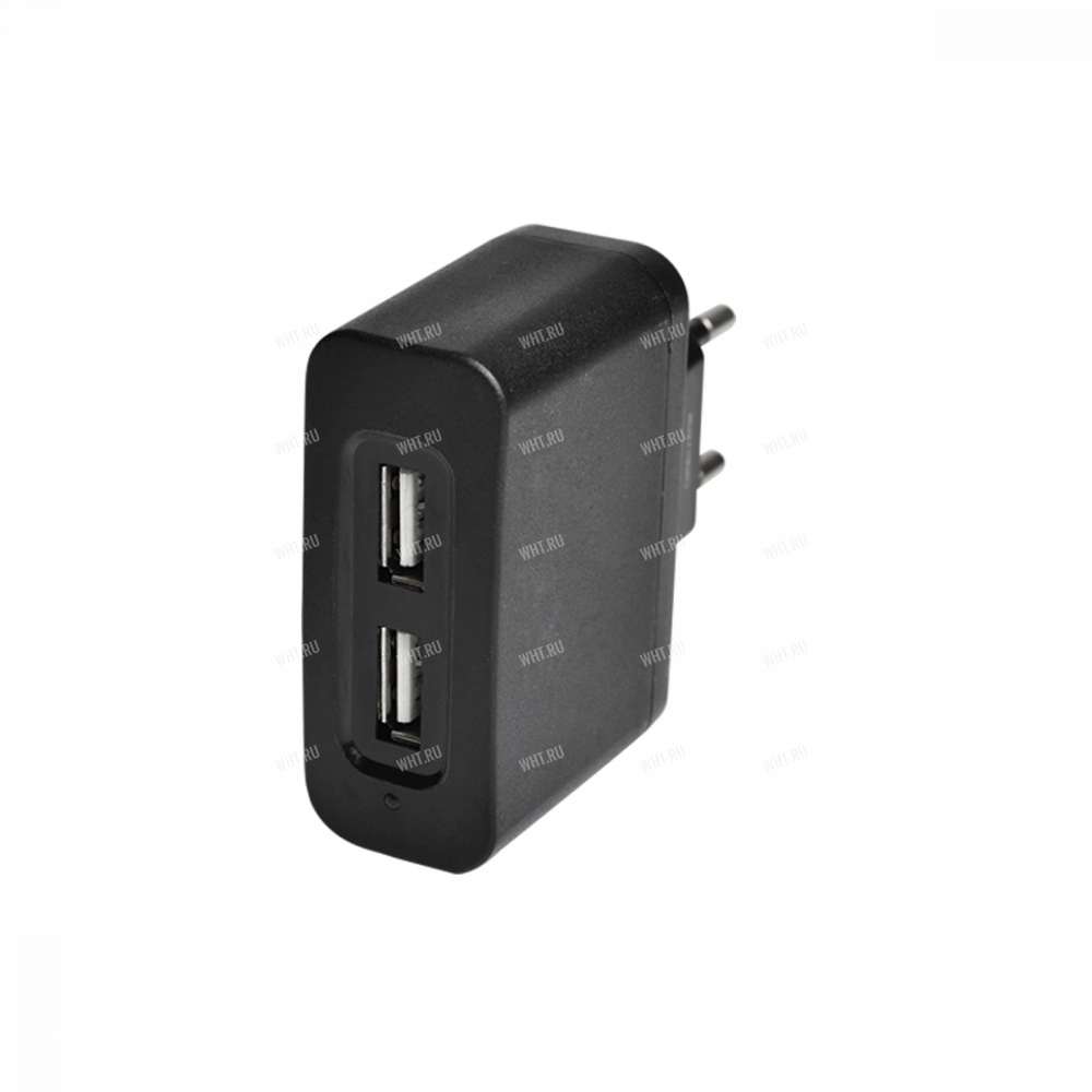 Сетевой адаптер KLARUS, вход 110/240 В, выход 5 В 2 А, 2 порта USB