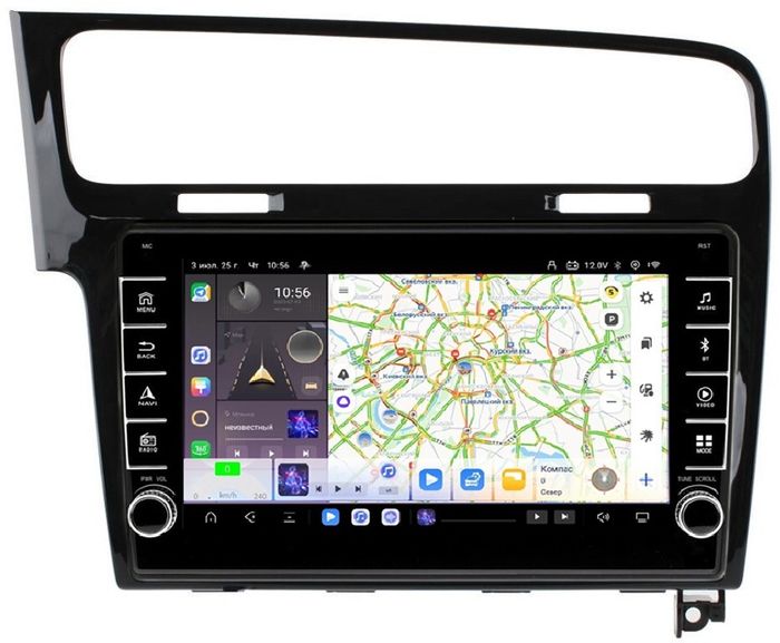 Магнитола для Volkswagen Golf 7 2012-2020 - Kuberg OL-1907 (кнопки и крутилки) Android 13, Быстрая, CarPlay, 4G SIM-слот