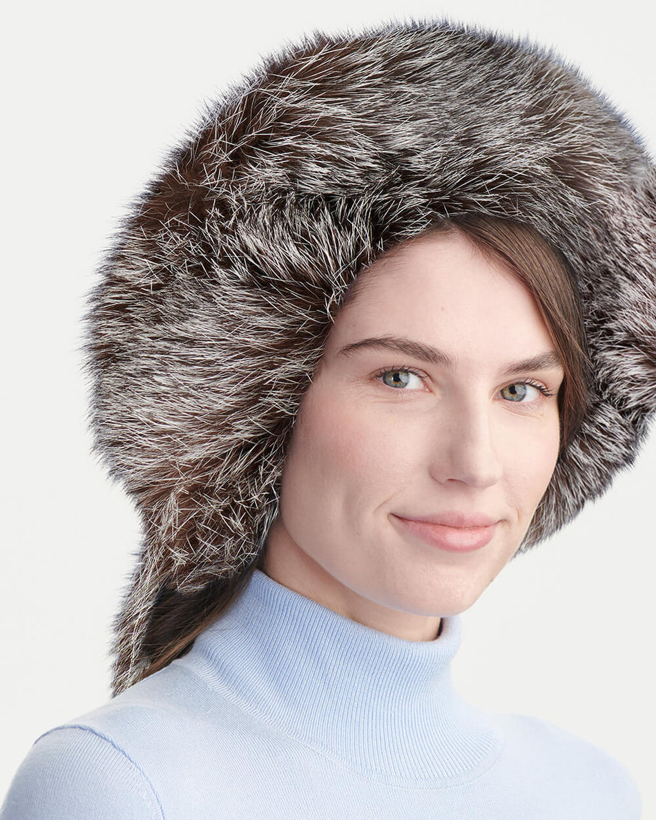 Шапка из меха лисы