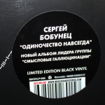 Сергей Бобунец / Одиночество Навсегда (Limited Edition)(LP)